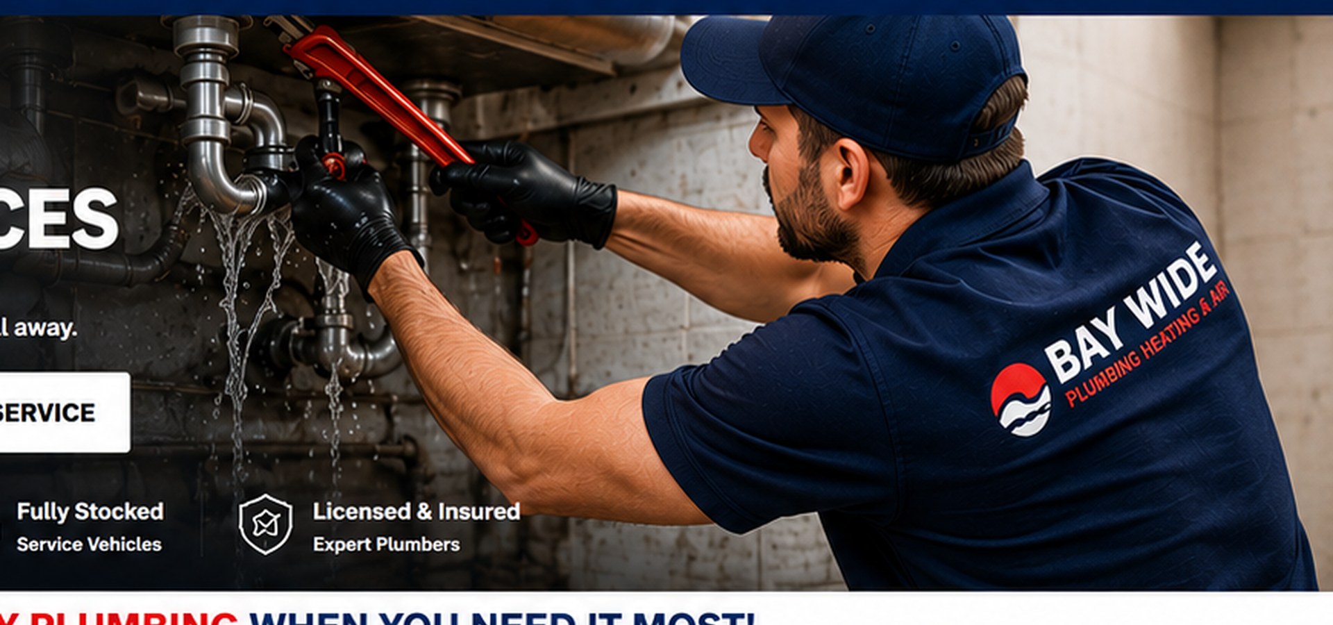 Bay Wide Heating and Air service technician